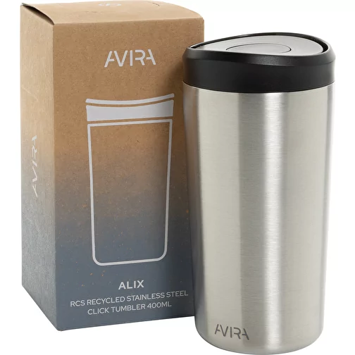 Avira Alix gobelet clic en acier RCS rec. 400ml, argent, Image 13
