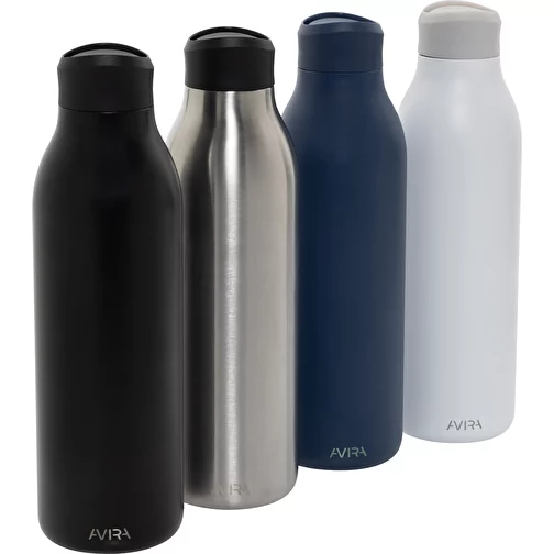 Bouteille d\'eau Avira Alok 600ml en acier RCS rec. 360, bleu marine, Image 8