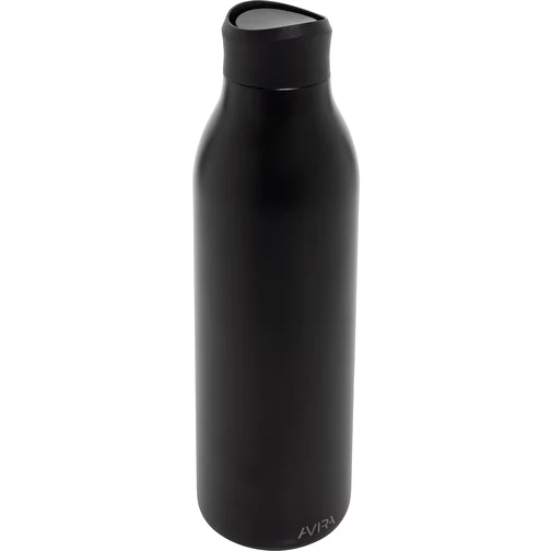 Bouteille d\'eau Avira Alok 600ml en acier RCS rec. 360, noir, Image 1