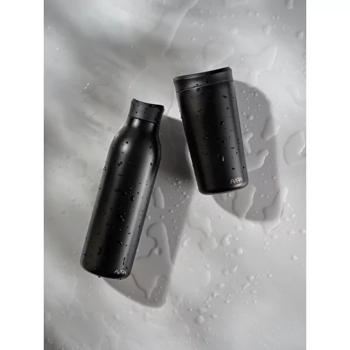 Bouteille d\'eau Avira Alok 600ml en acier RCS rec. 360, noir, Image 10