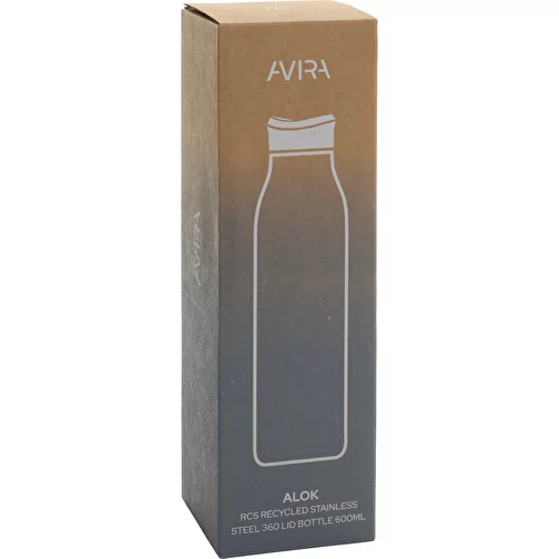 Bouteille d\'eau Avira Alok 600ml en acier RCS rec. 360, noir, Image 14