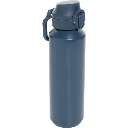 Via RCS Re-Steel Bouteille de sport avec bouchon, 600ml, bleu marine, Image 1