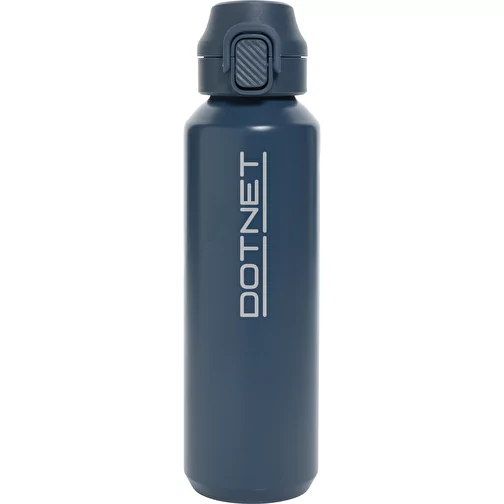 Via RCS Re-Steel Bouteille de sport avec bouchon, 600ml, bleu marine, Image 10