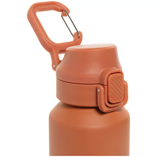 Via RCS Re-Steel Bouteille de sport avec bouchon, 600ml, orange, Image 7