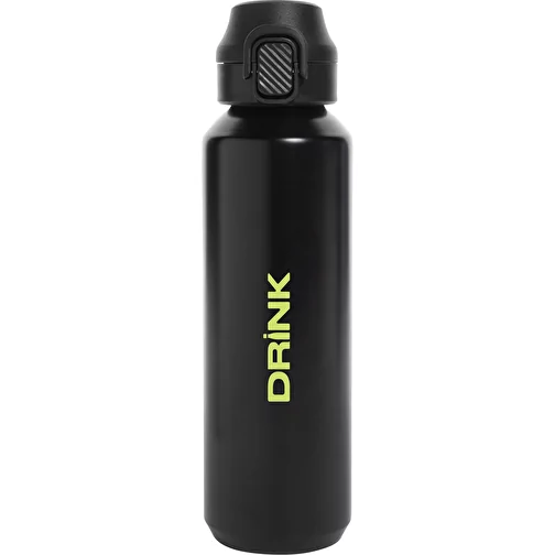 Via RCS Re-Steel Bouteille de sport avec bouchon, 600ml, noir, Image 10