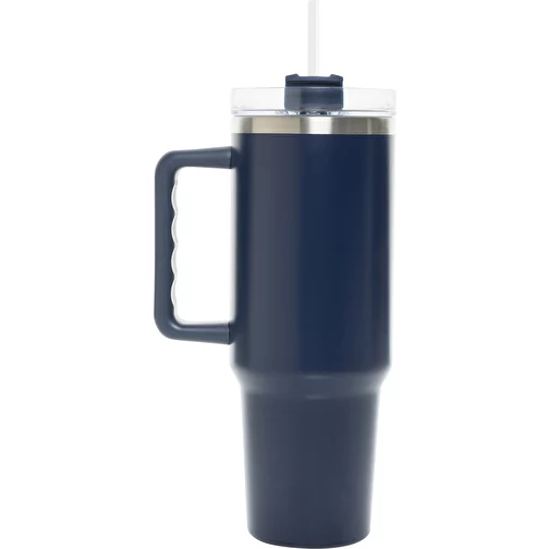 Gobelet Peakflow en acier inoxydable recyclé RCS 1200ml, bleu marine, Image 4
