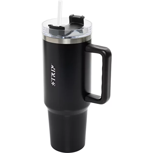 Gobelet Peakflow en acier inoxydable recyclé RCS 1200ml, noir, Image 3