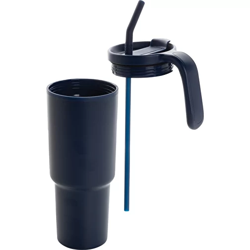 Graphic 360 Gobelet en acier recyclé certifié RCS. Acier, 900ml, bleu marine, Image 6