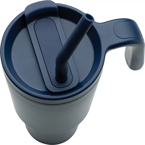Graphic 360 Gobelet en acier recyclé certifié RCS. Acier, 900ml, bleu marine, Image 7