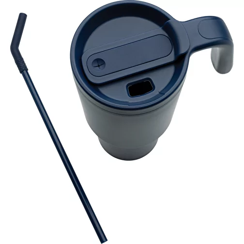 Graphic 360 Gobelet en acier recyclé certifié RCS. Acier, 900ml, bleu marine, Image 9