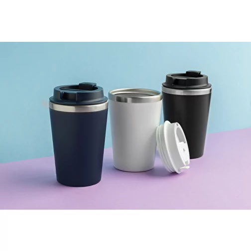 Gobelet Java 350ml double paroi en PP recyclé RCS, noir, Image 10