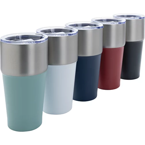 Gobelet Fluid en acier recyclé certifié RCS, 500ml, rouge, Image 8