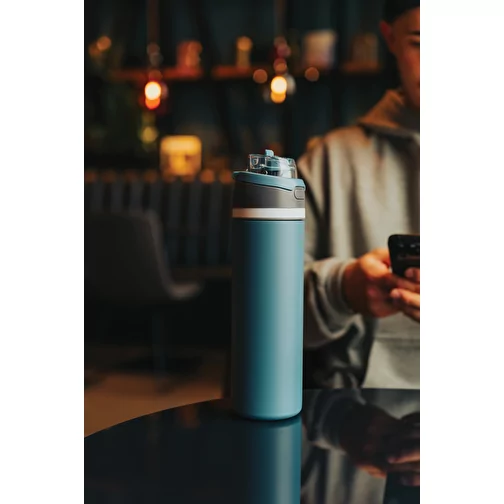 Bouteille refermable Omni Sip en RCS-reSteel, 700ml, bleu, Image 12
