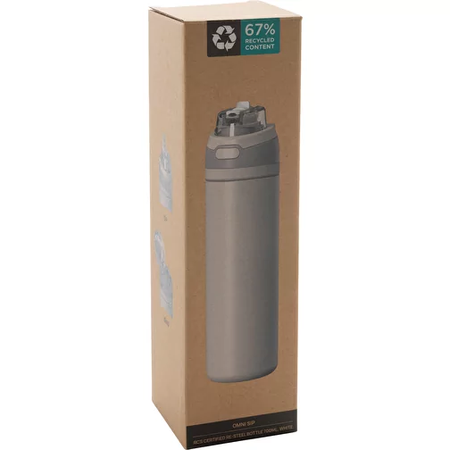 Bouteille refermable Omni Sip en RCS-reSteel, 700ml, blanc, Image 13
