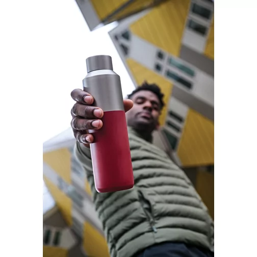 Bouteille de fluide en acier recyclé certifié RCS, 600ml, rouge, Image 7