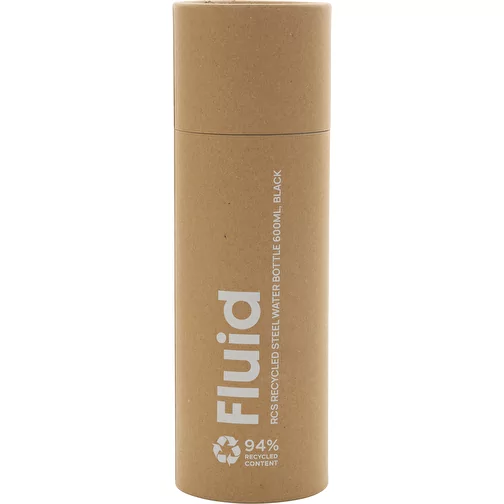 Bouteille de fluide en acier recyclé certifié RCS, 600ml, noir, Image 7