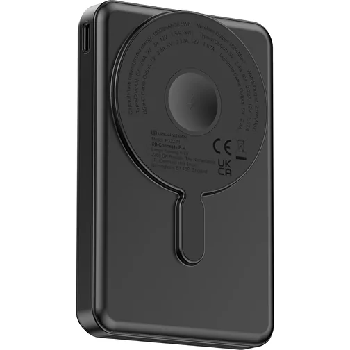 Urban Vitamin Delano 5-en-1 10.000mAh 20W PD magn. powerbank, noir, Image 1