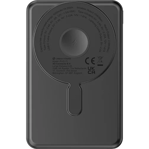 Urban Vitamin Redwood 5-in-1 5.000mAh 20W PD magn. powerbank, noir, Image 15