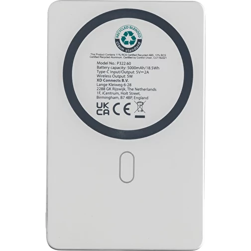 Orion 5.000mAh 5W powerbank magnétique en RCS rec. alu, argenté, Image 3