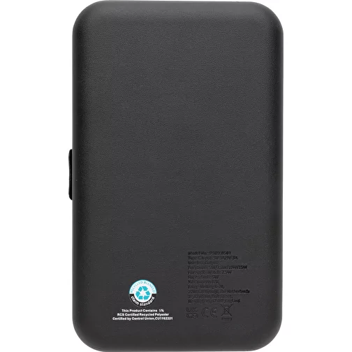 Swiss Peak Travel-Case en RCS rec. PU avec chargeur 3 en 1, noir, Image 10