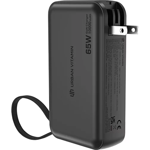 Urban Vitamin Eureka RCS chargeur hybride recyclé 65W, noir, Image 2