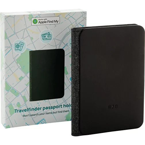 Trackmate RCS Sacoche de poche en polyester avec localisation mondiale, noir, Image 14