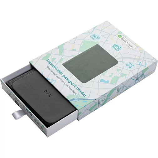 Trackmate RCS Sacoche de poche en polyester avec localisation mondiale, noir, Image 16