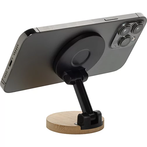 Support de téléphone Magmount en plastique RCS rec. et bambou, noir, Image 6