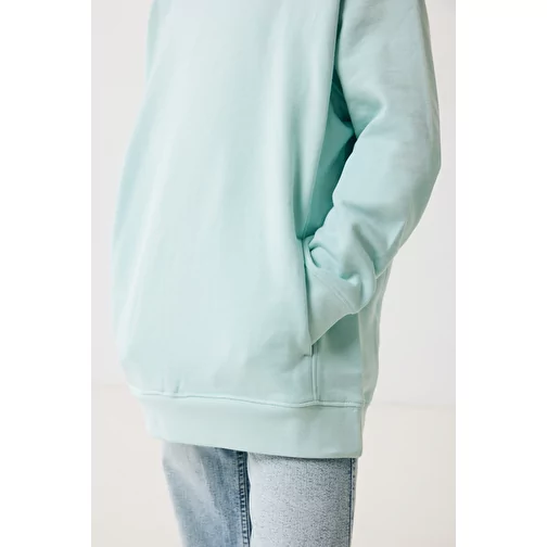 Iqoniq Yengo KidsHoodie avec poches latérales en coton rec., crushed mint, Image 13