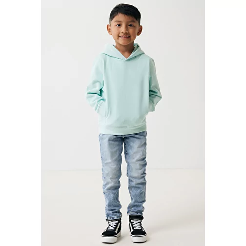 Iqoniq Yengo KidsHoodie avec poches latérales en coton rec., crushed mint, Image 14