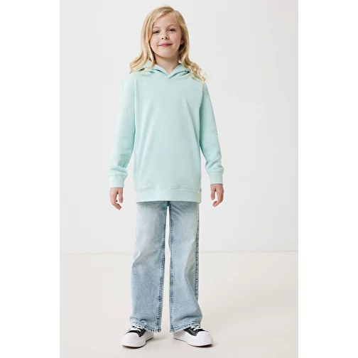 Iqoniq Yengo KidsHoodie avec poches latérales en coton rec., crushed mint, Image 9