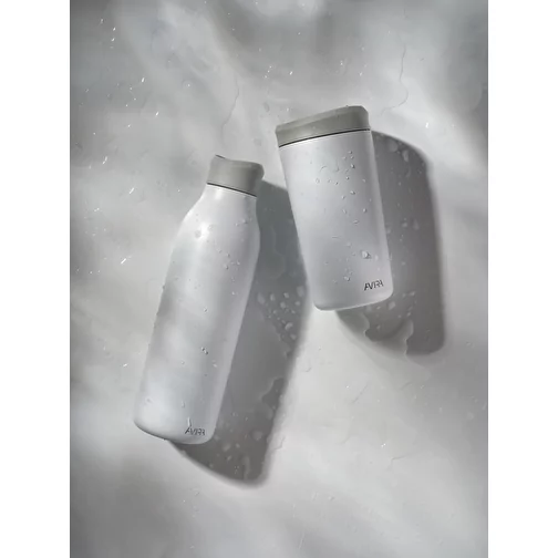 Bouteille d\'eau Avira Alok 600ml en acier RCS rec. 360, blanc, Image 11