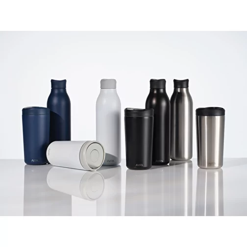 Bouteille d\'eau Avira Alok 600ml en acier RCS rec. 360, blanc, Image 9