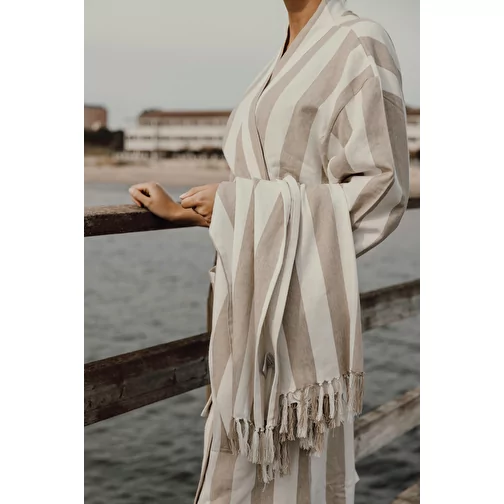VINGA Ornos GRS Peignoir de hammam L/XL, beige, Image 8