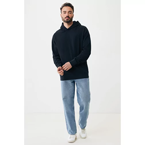Iqoniq Yengo Hoodie avec poches latérales en rec. coton, noir, Image 13