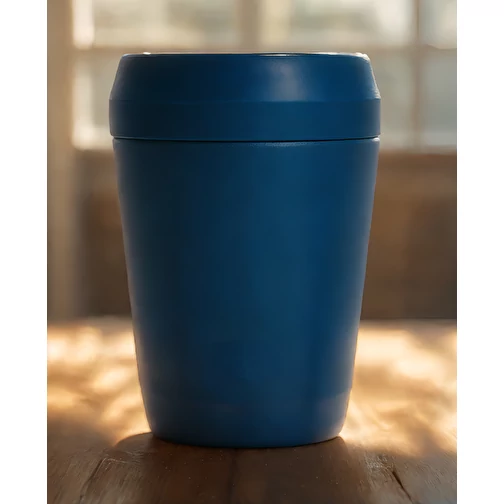 Gobelet Topl en acier rec. avec couvercle 360 degrés 236ml, bleu marine, Image 9