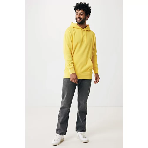 Sweat à capuche Iqoniq Rila Lightweight en coton recyclé, jaune, Image 11