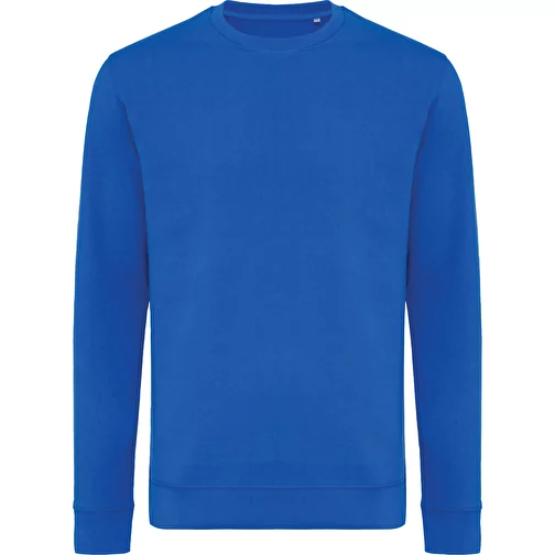 Sweat col rond en coton recyclé Iqoniq Zion, bleu roi, Image 1
