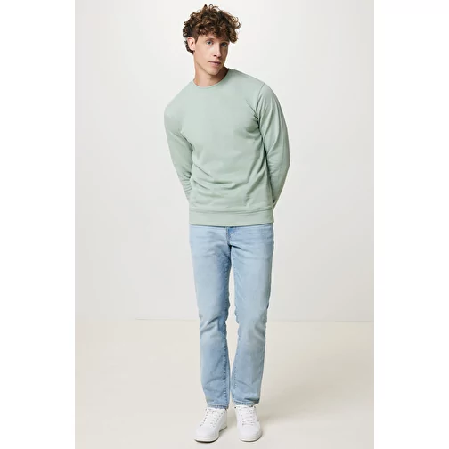 Sweat col rond Iqoniq Zion en coton recyclé, Iceberg green, Image 9