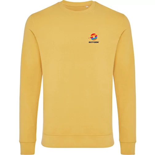 Sweat col rond Iqoniq Zion en coton recyclé, ochre yellow, Image 4