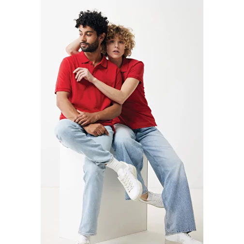 Polo piqué Iqoniq Yosemite en coton recyclé, rouge, Image 7