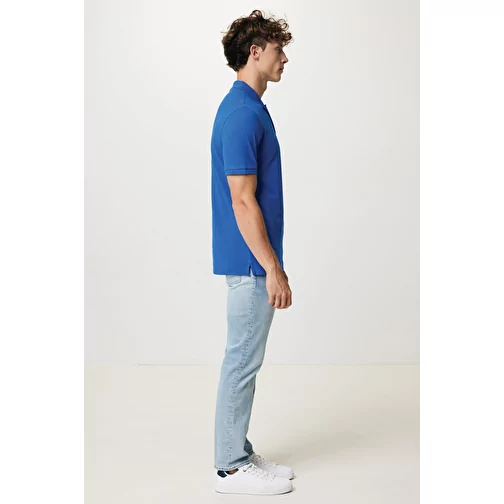 Polo piqué Iqoniq Yosemite en coton recyclé, bleu roi, Image 14
