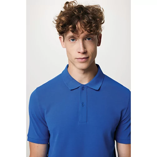 Polo piqué Iqoniq Yosemite en coton recyclé, bleu roi, Image 18