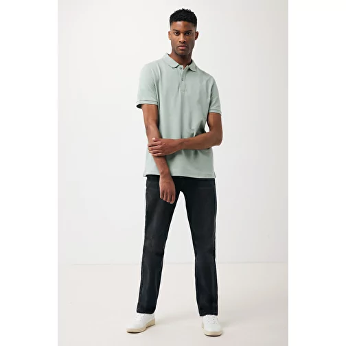 Polo piqué Iqoniq Yosemite en coton recyclé, Iceberg green, Image 10