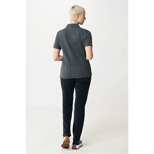 Polo piqué Iqoniq Yosemite en coton recyclé, heather anthracite, Image 7