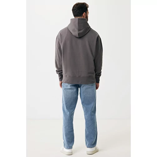Iqoniq Yoho Hoodie Relax en coton recyclé, anthracite, Image 14
