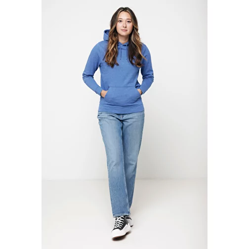 Iqoniq Torres sweat à capuche non teint en coton recyclé, heather blue, Image 8