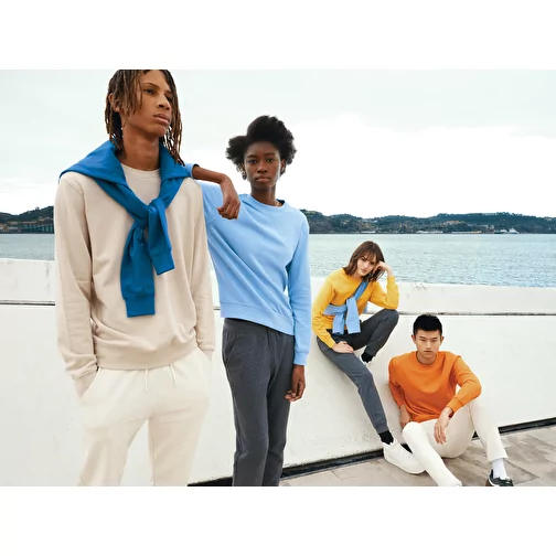 Iqoniq Etosha Lightweight Sweater en coton recyclé, orange, Image 17