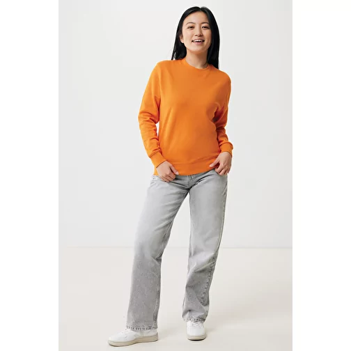 Iqoniq Etosha Lightweight Sweater en coton recyclé, orange, Image 5