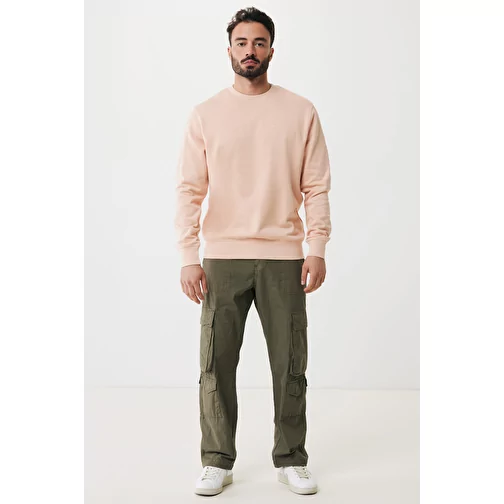 Iqoniq Etosha Lightweight Sweater en coton recyclé, peach nectar, Image 11